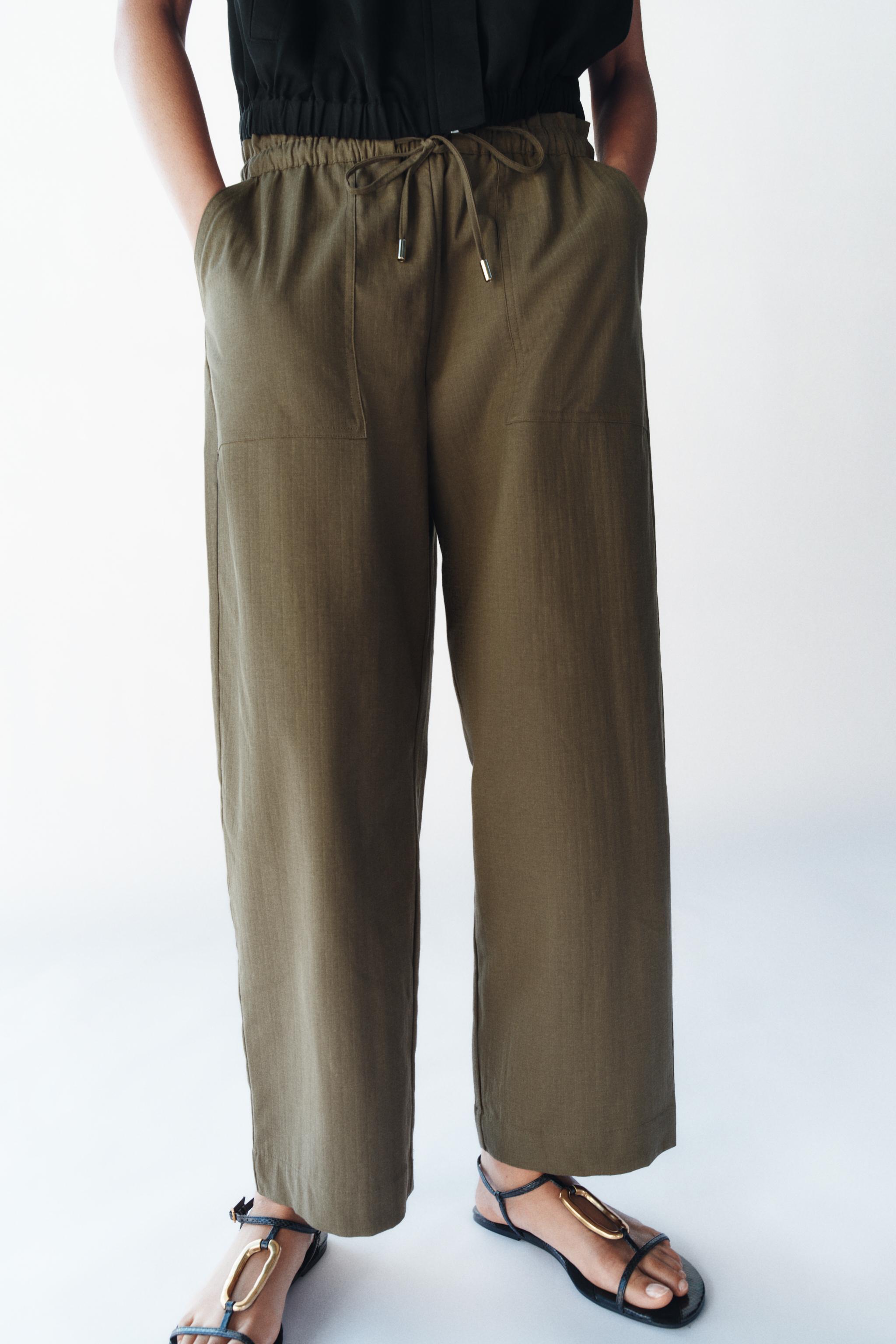 TAPERED PANTS WITH ELASTIC WAIST